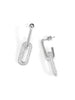 Interlocked Pavé Link Drop Earring