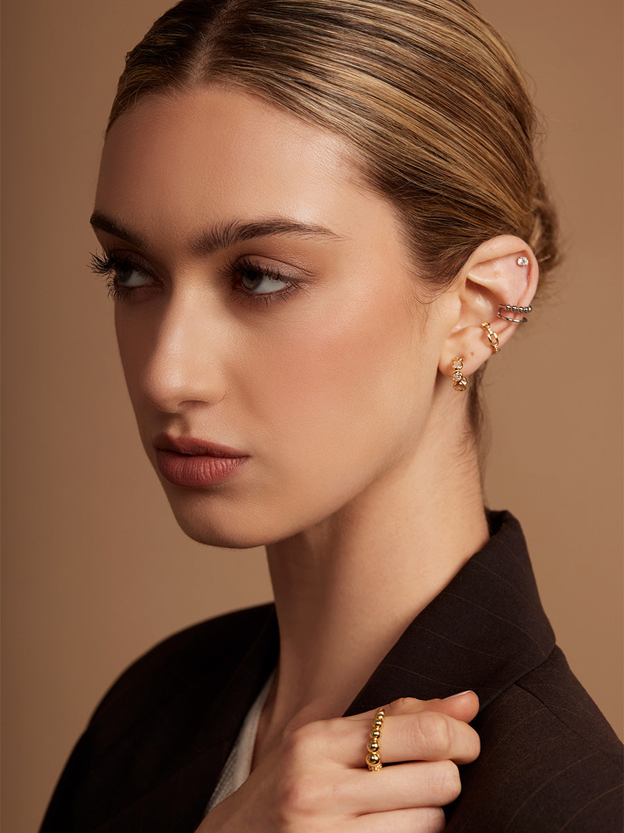 Pavé Link Ear Cuff