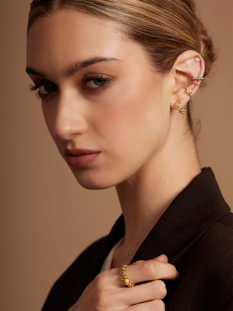 Pavé Link Ear Cuff