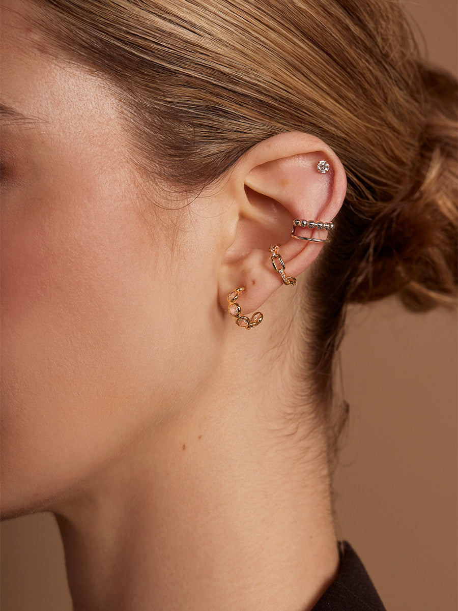 Beaded Bar Ear Cuff