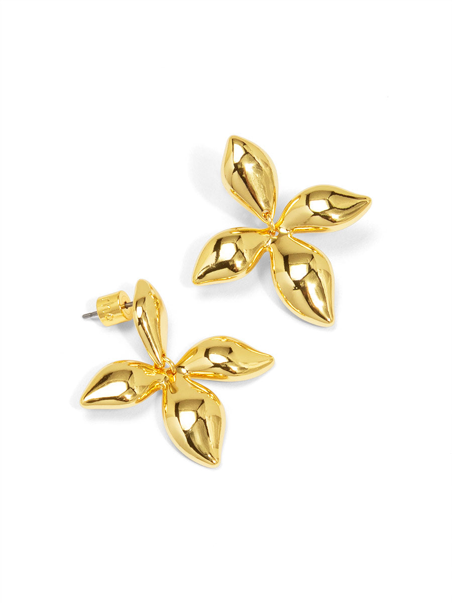 Puffed Petal Stud Earring