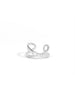 Twisted Pave Double Band Ear Cuff
