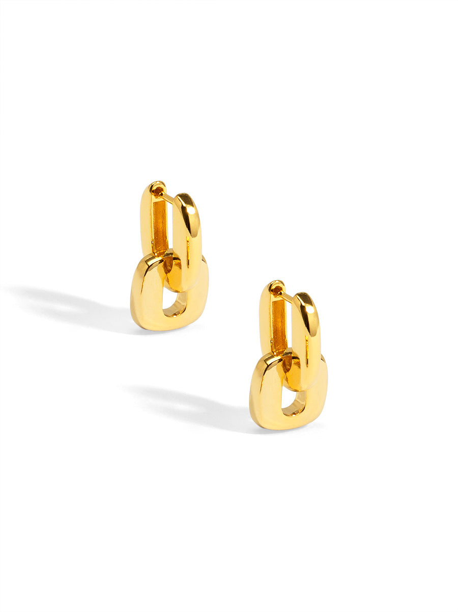 Square Link 2-In-1 Earring