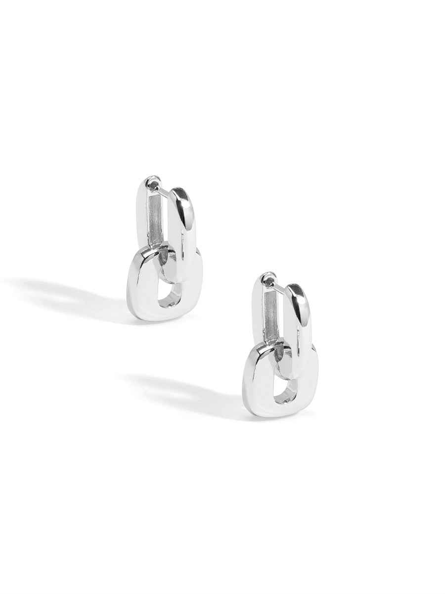 Square Link 2-In-1 Earring