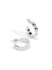 Honeycomb Double Hoop Earring