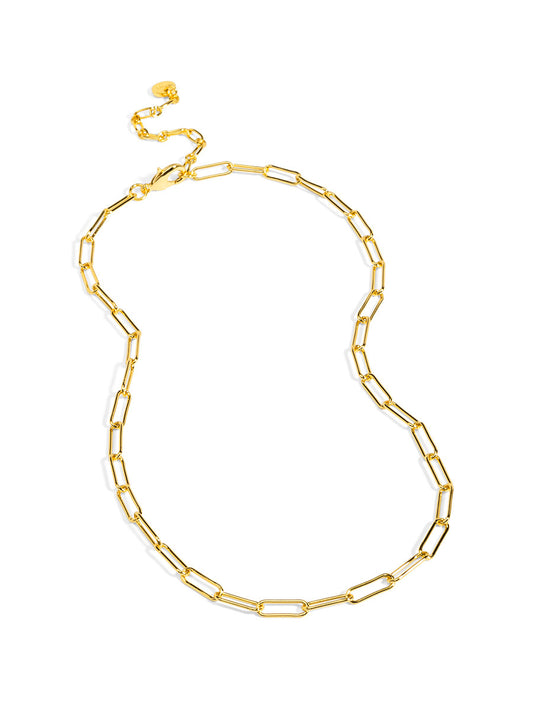 Slim Paperclip Collar Necklace