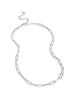 Slim Paperclip Collar Necklace