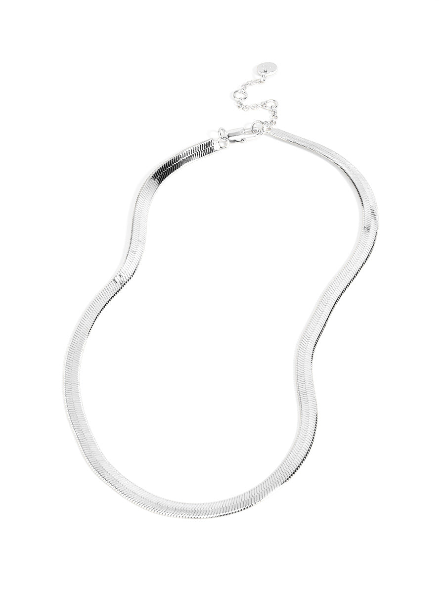 Herringbone Chain Collar Necklace