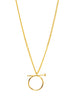 Nail Ring Charm Collar Necklace