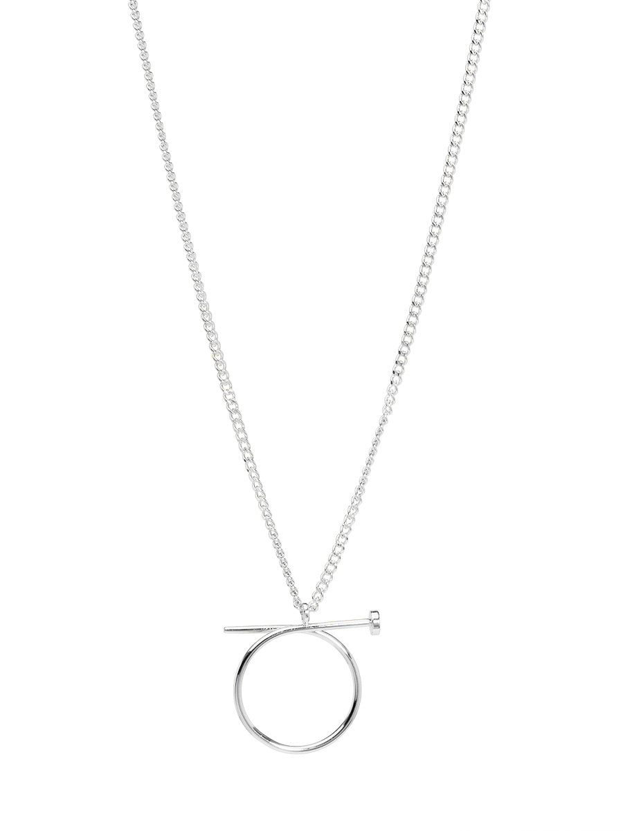 Nail Ring Charm Collar Necklace