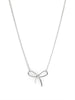 Slim Bow Pendant Short Necklace