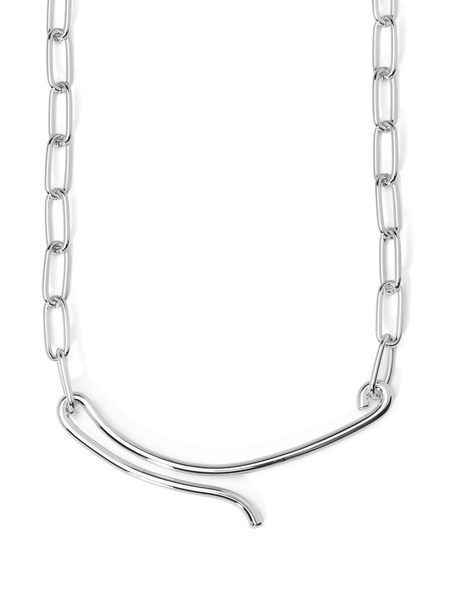 Arc Link Chain Collar Necklace