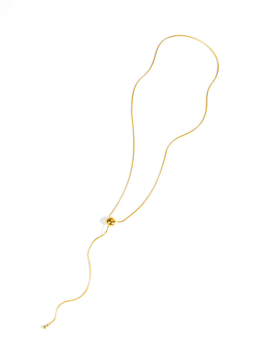 Orbit Sphere Lariat Necklace