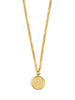 Pave Disc Pendant Short Necklace