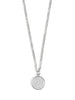 Pave Disc Pendant Short Necklace