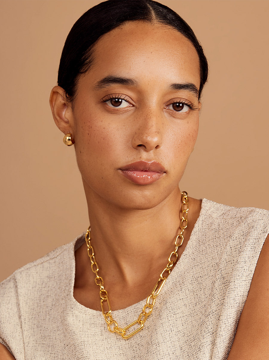 Mixed Chain Chunky Necklace