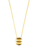 Stacked Ripple Pendant Necklace