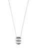 Stacked Ripple Pendant Necklace