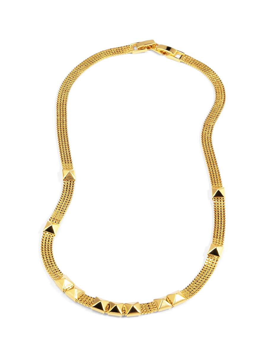 Studded Mesh Necklace