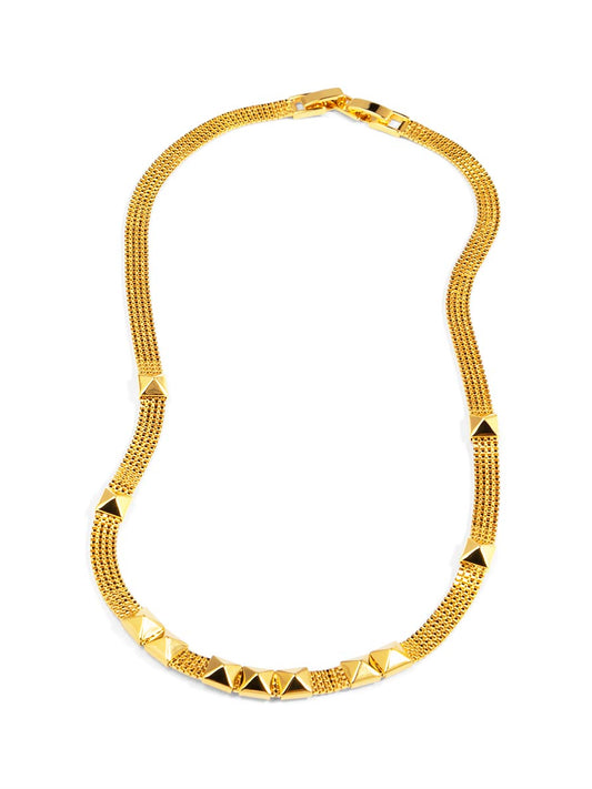 Studded Mesh Necklace