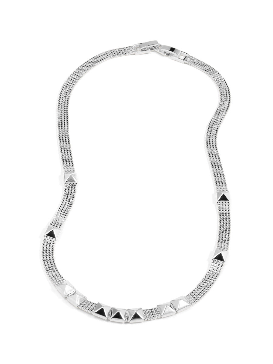 Studded Mesh Necklace