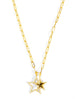 Layered Pavé Star Pendant Necklace