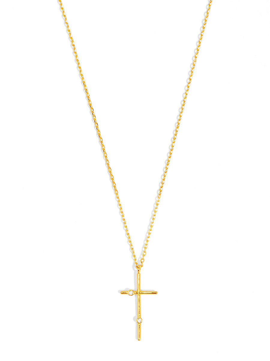 Accent Cross Pendant Necklace
