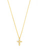 Crystal Cross Pendant Short Necklace