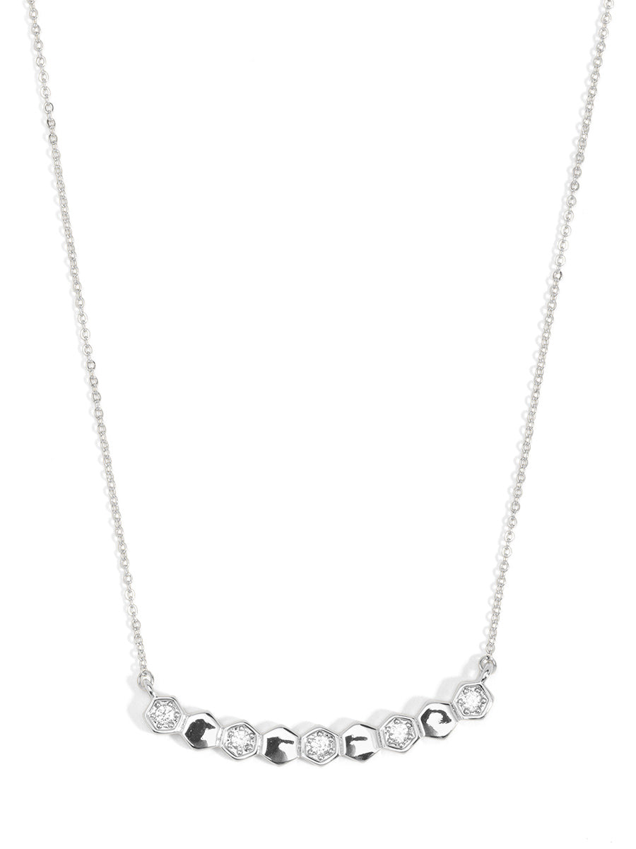Honeycomb Bar Short Necklace