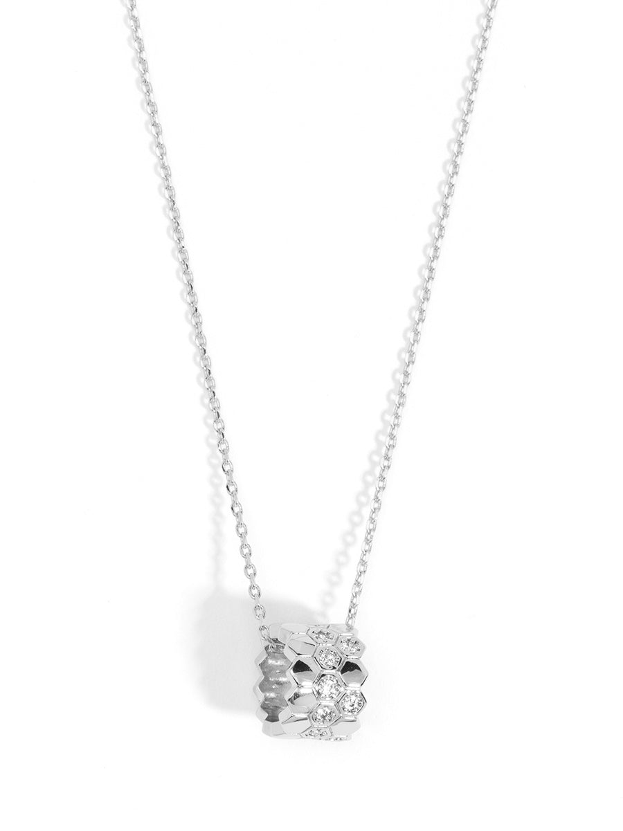 Honeycomb Pendant Necklace