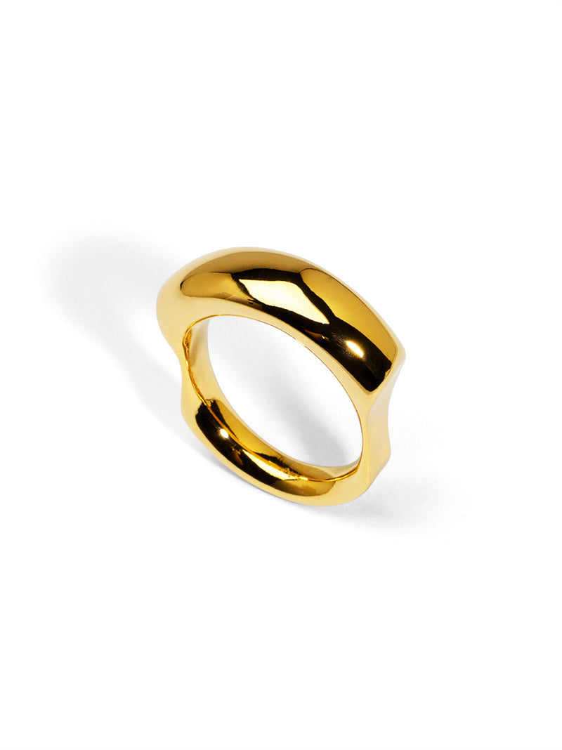 Sculptural Rectangular Ring