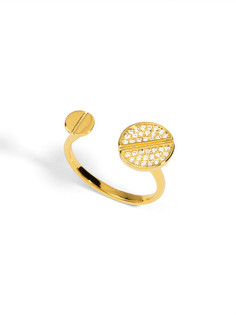 Pavé Nail Adjustable Ring