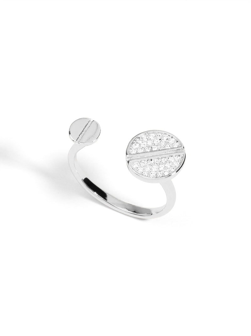 Pavé Nail Adjustable Ring