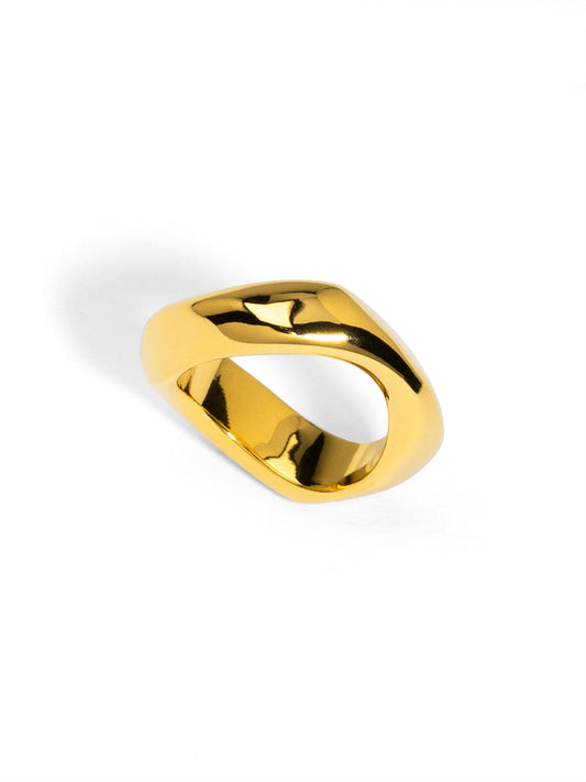 Sculptural Wave Ring