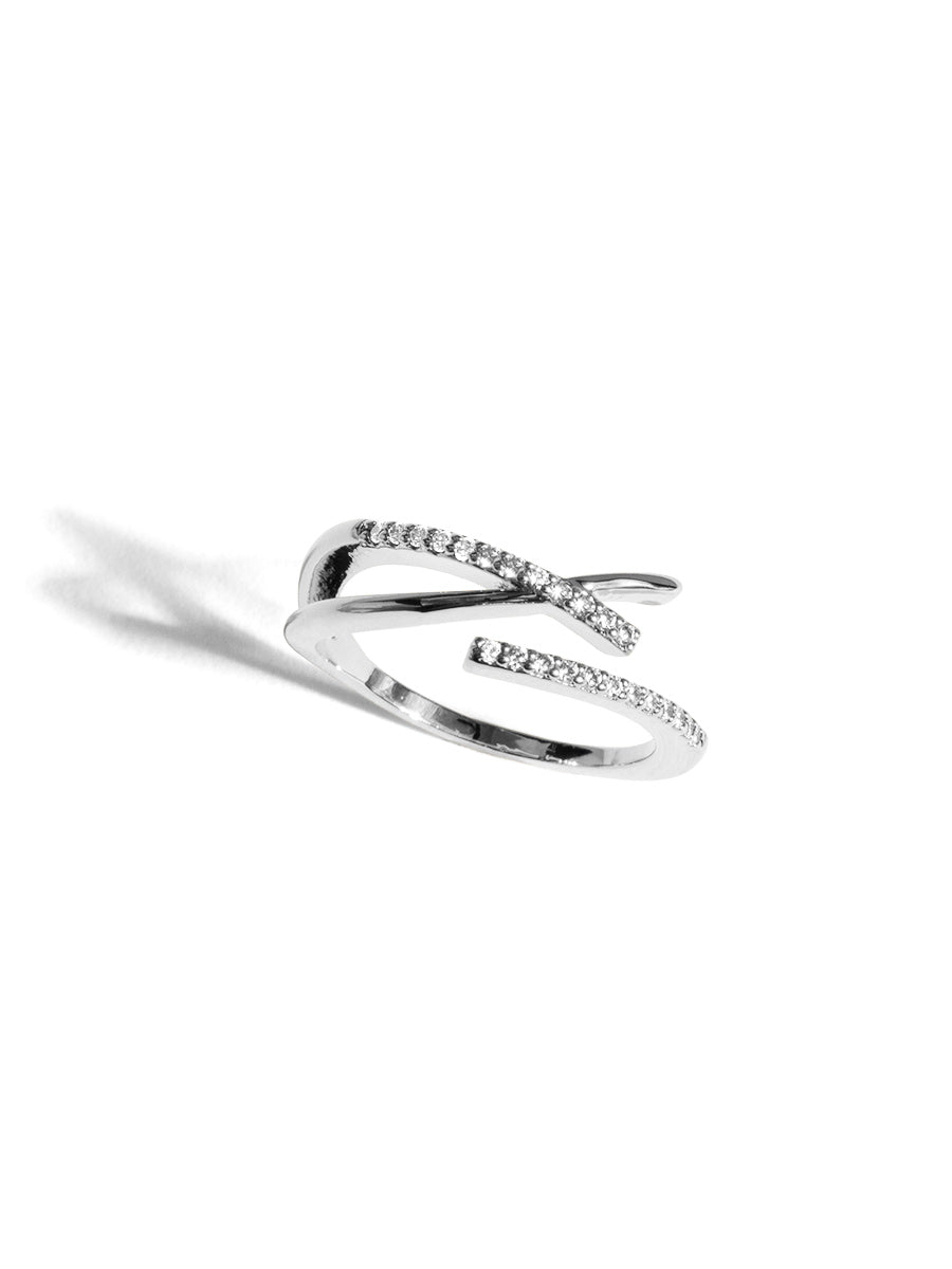Pave Crisscross Ring