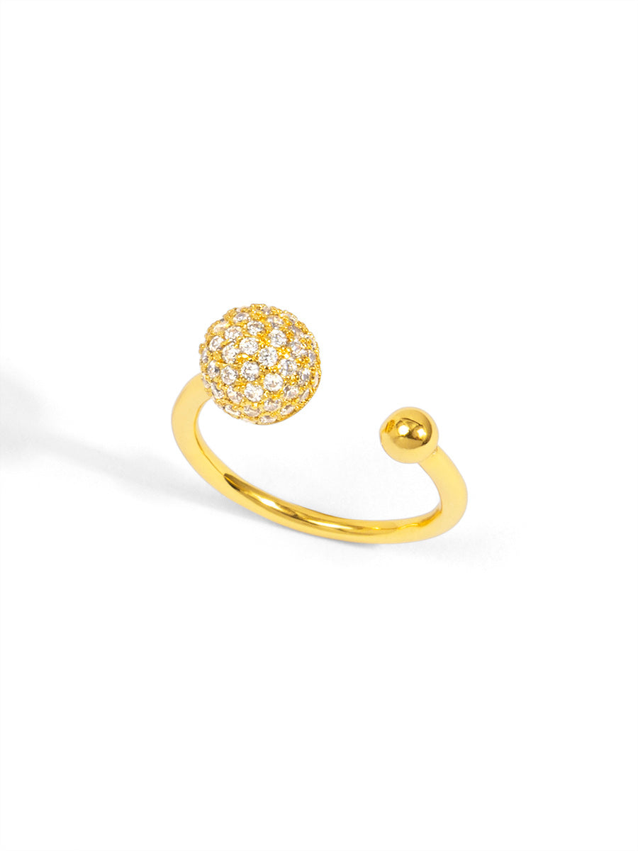 Pavé Orb Open Ring